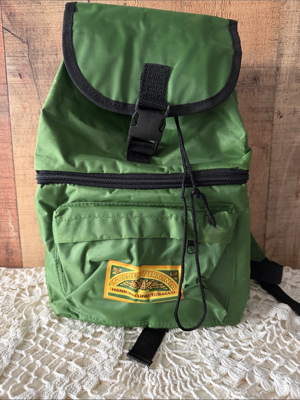 Rare Vintage Golden Virginia promotional cooler backpack Tobacciana memorabilia